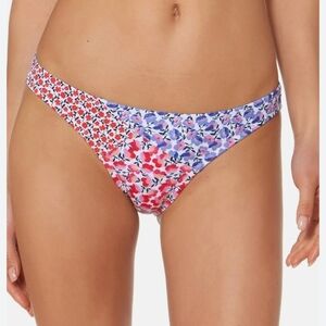 NWOT Jessica Simpson Women's Ruched Floral Bikini Bottoms L